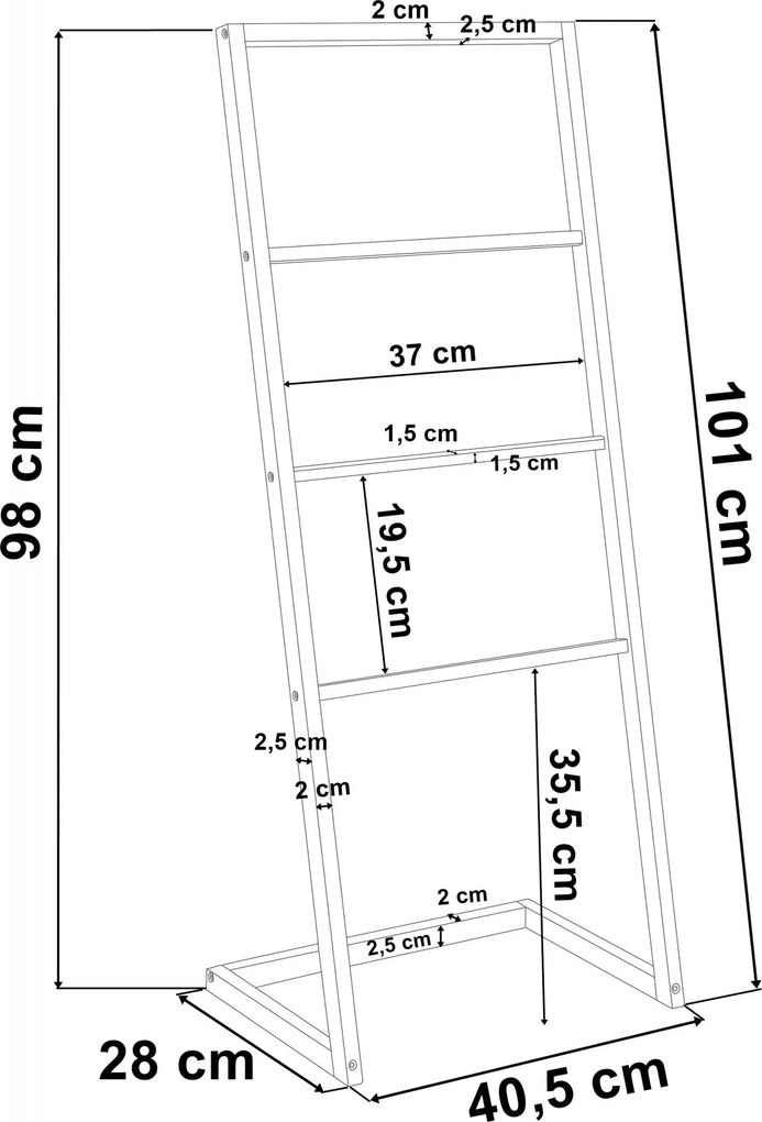 Bambusový stojan na uteráky Mekong