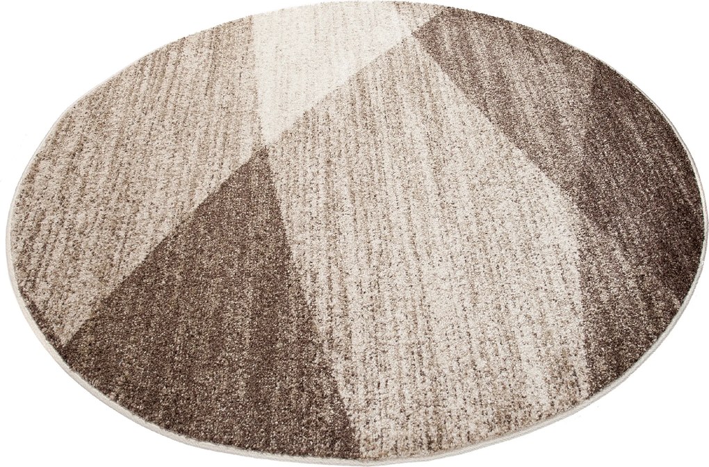 TA Koberec K195B BÉŽOVÉ SARI KOLESO 3UX Rozmer: 130x130 cm