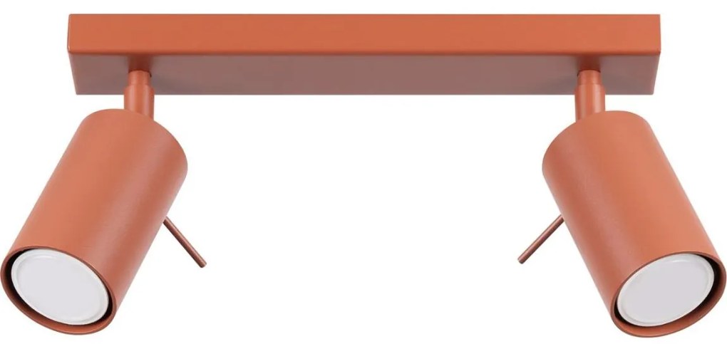 Sollux SL.1507 - Bodové svietidlo RING 2xGU10/10W/230V červená