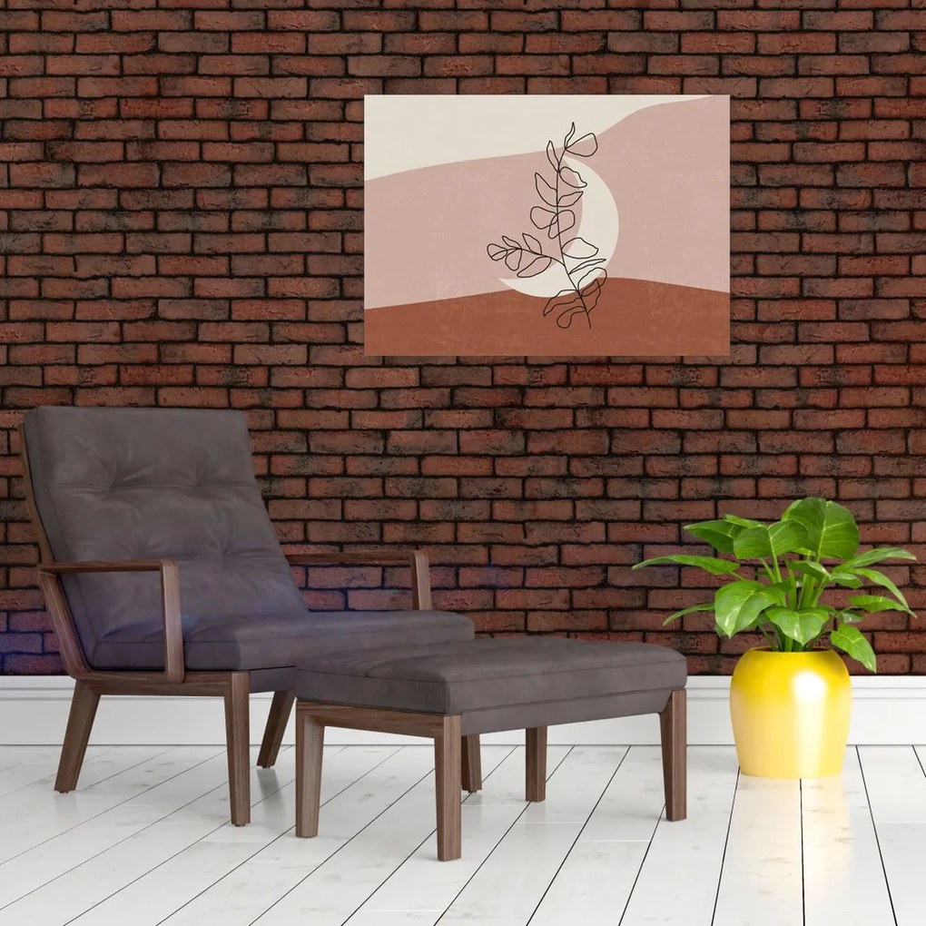 Obraz - Boho listy N⁰2 (70x50 cm)
