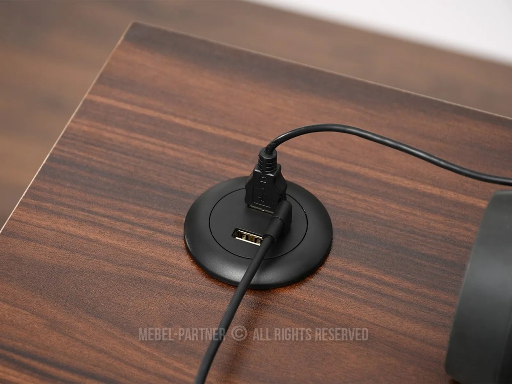 PC stolík Osto 120 (orech + čierna). Vlastná spoľahlivá doprava až k Vám domov. 1109828