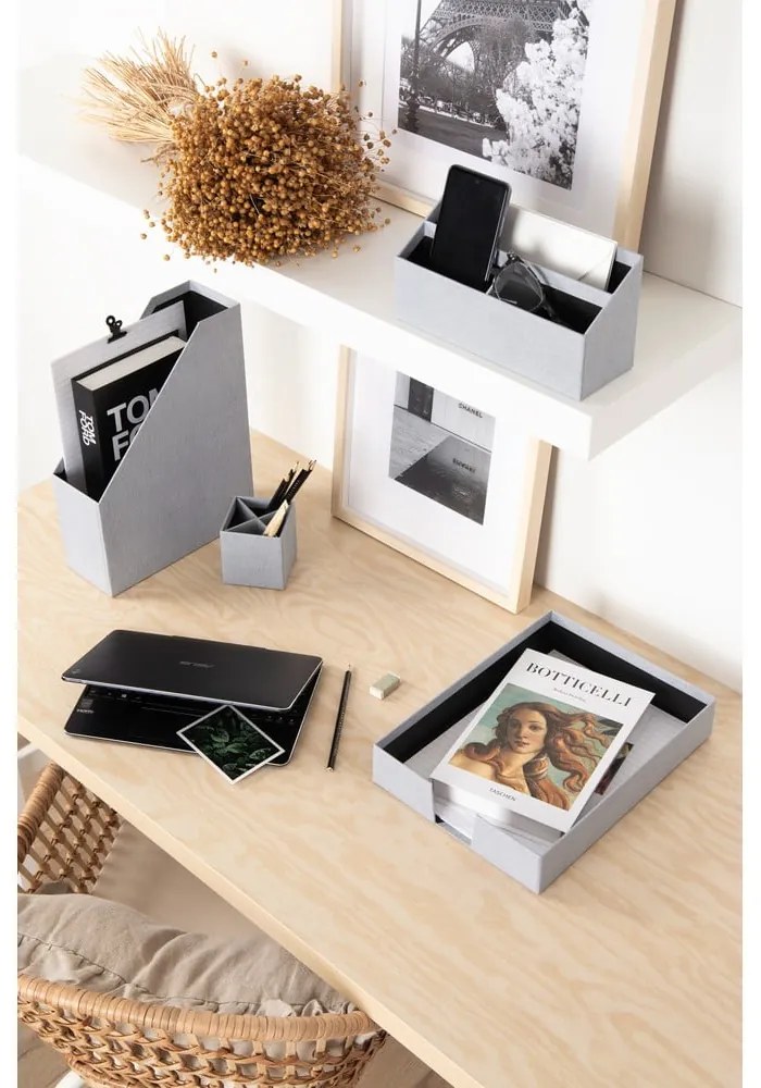 Kartónové organizéry v súprave 4 ks Hugo Canvas Paper Laminate – Bigso