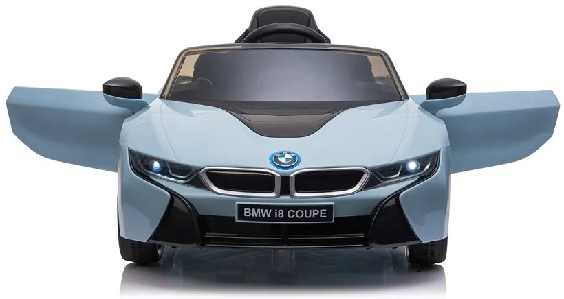 LEAN CARS ELEKTRICKÉ AUTÍČKO BMW i8 - NELAKOVANÉ - MODRÉ -  2x45W MOTOR - 1x12V4,5Ah - BATÉRIA - 2021