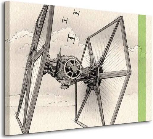 Obraz na plátne Star Wars Episode VII (TIE Fighter Pencil Art) 80x60cm WDC99332