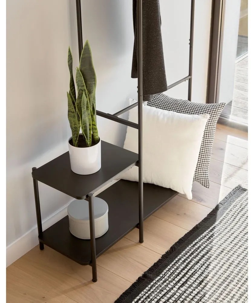 Čierny kovový set do predsiene Kave Home Galatia