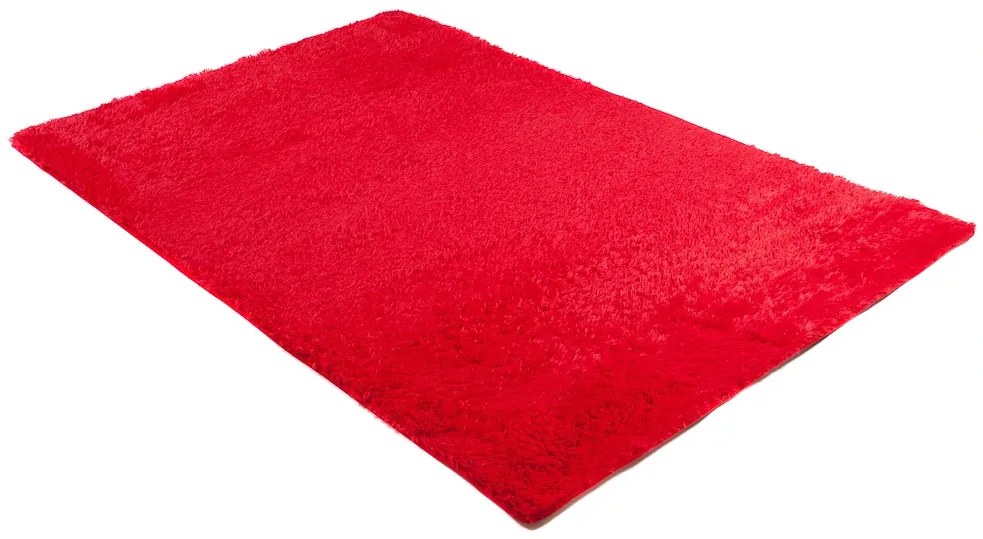Plyšový koberec TOP - ČERVENÝ