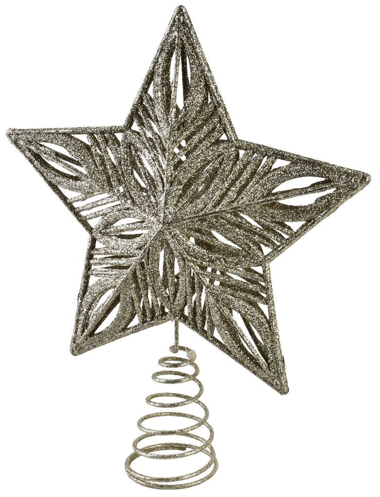 Ozdobná špička na stromek Shepherd 24x20 cm zlatá