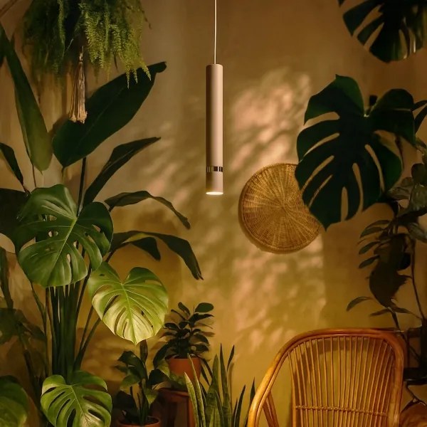 Brilagi - Luster na lanku POKER 1xGU10/25W/230V béžová