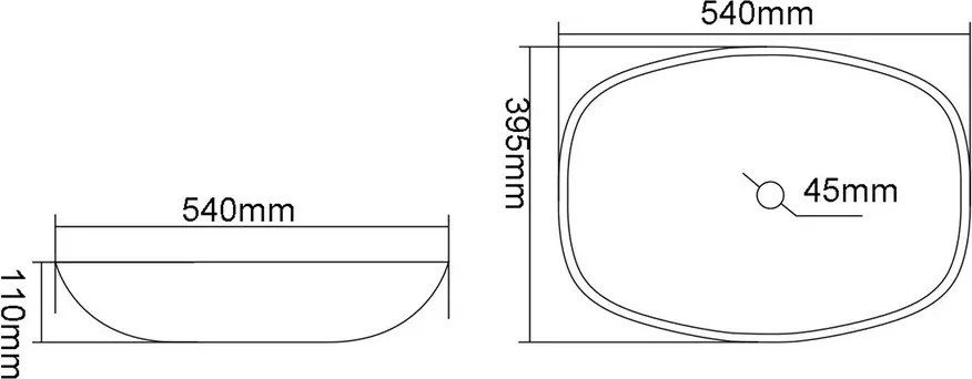 Sklenené umývadlo v petrolejovej farbe 54x39,5 cm Kvaore – Sapho