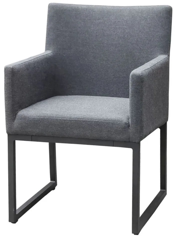 Sunfun Aria Záhradné kreslo, 64 × 54 × 84 cm, hliník, textil, antracit
