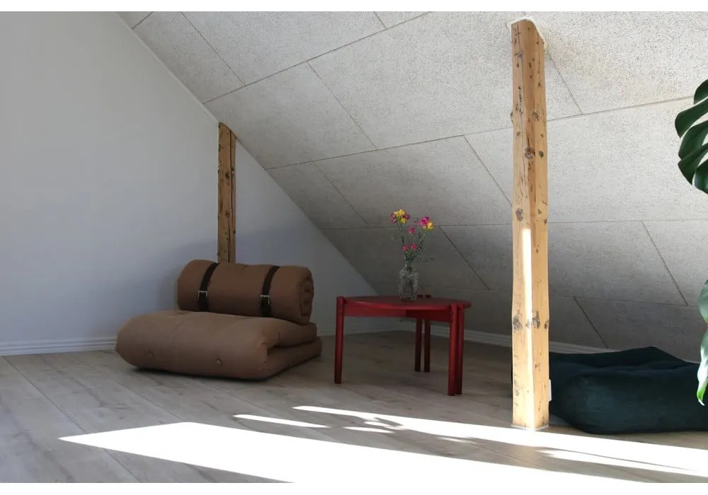 Rozkladacie kreslo so zeleným poťahom Karup Design Buckle Up Olive Green