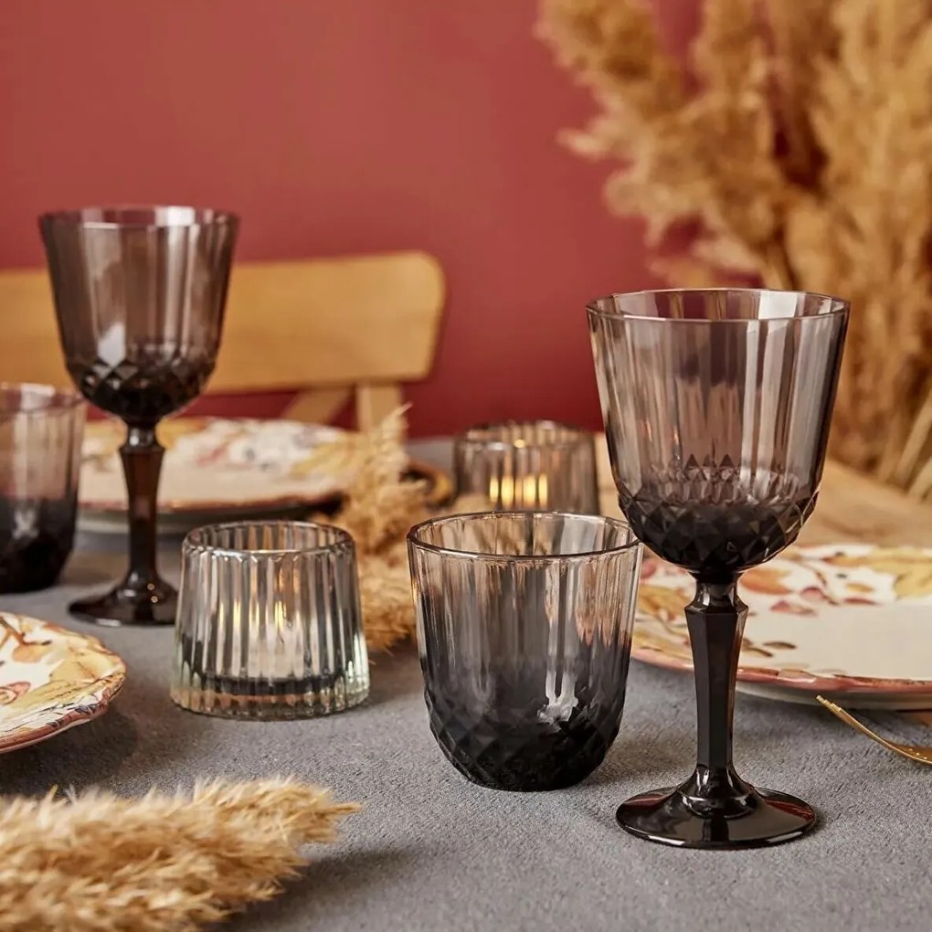 Pohár z dymovo zafarbeného skla, 320 ml, S