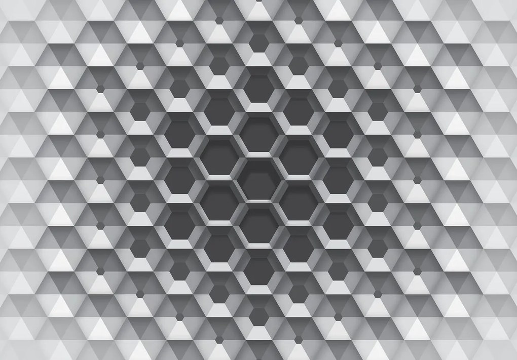 Fototapeta - 3D šesťuholníky (152,5x104 cm)