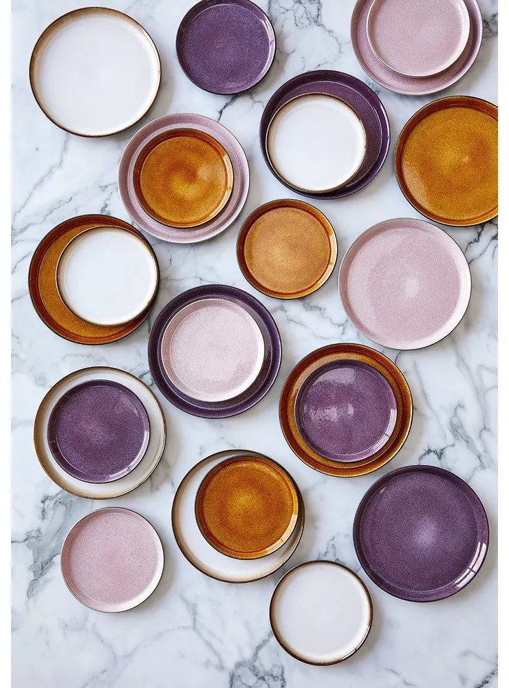 Čierna/fialová kameninová miska Gastro Black/Purple – Bitz