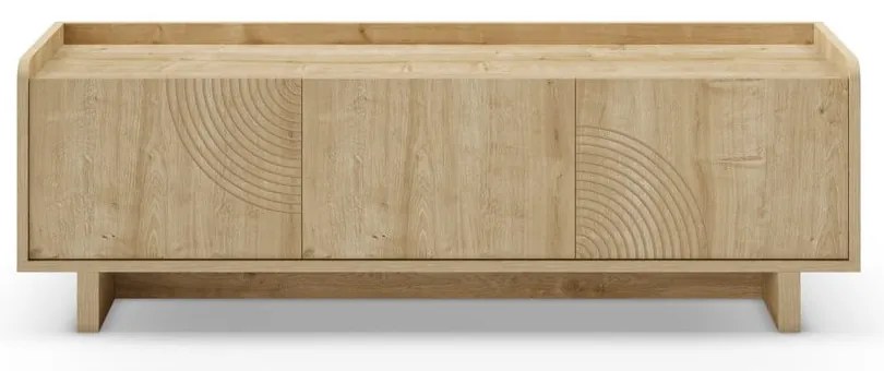 TV stolík v dekore duba v prírodnej farbe 140x45x40 cm Daira – Marckeric