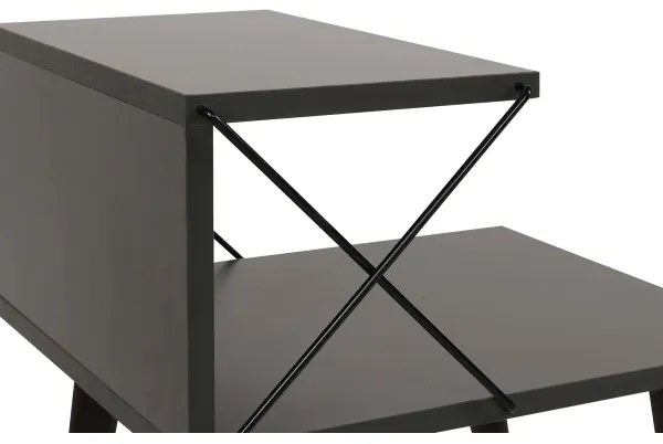 Nočný stolík CROSS 55x50 cm antracit