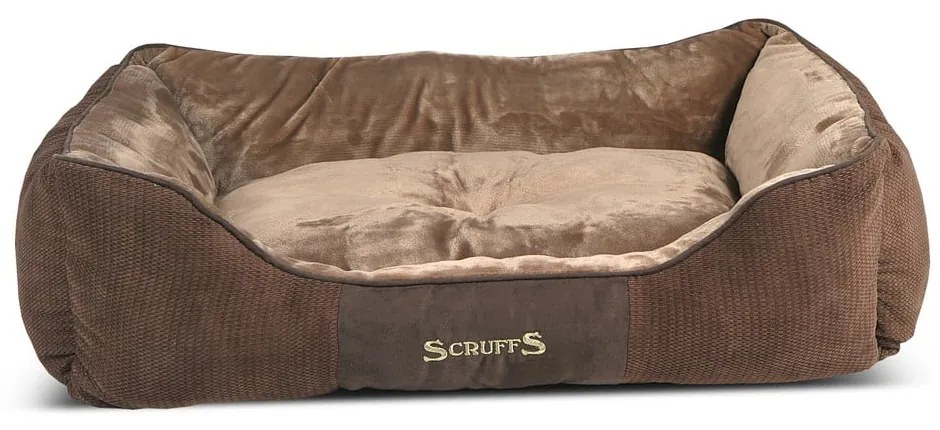 Hnedý plyšový pelech pre psa 70x90 cm Scruffs Chester XL – Plaček Pet Products