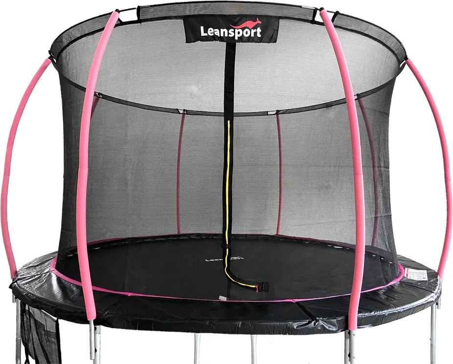 Trampolína LEAN Sport Max 12ft čierna a ružová