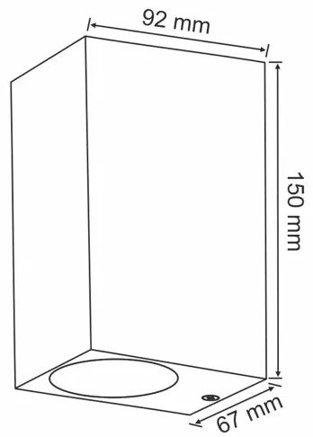 Vonkajšie nástenné svietidlo BOSTON 2xGU10/10W/230V antracit