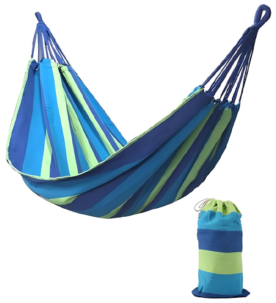 Gardlov Hamaka Hojdacia sieť 80 x 200 cm modrozelené pruhy