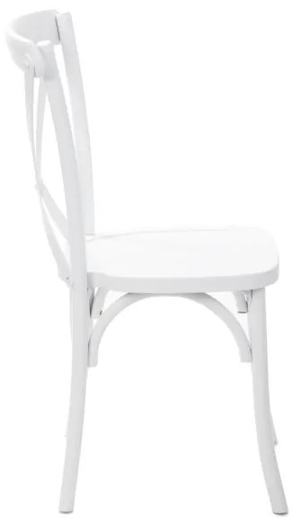 Jedálenská stolička DREV biela 875736