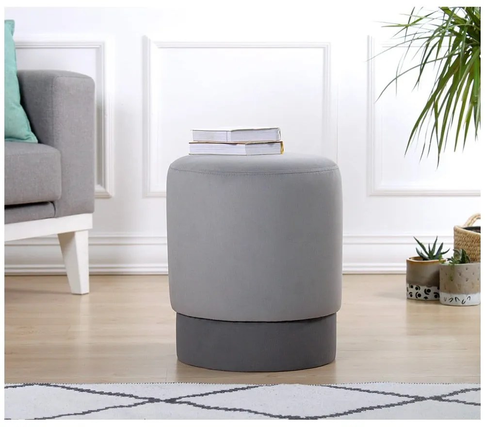 Sivý taburet Ropp – Artie