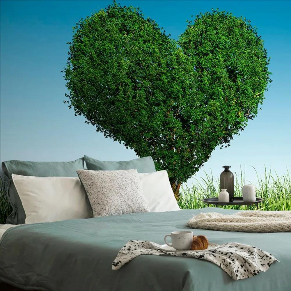 Samolepiaca tapeta strom v tvare srdca - 300x200