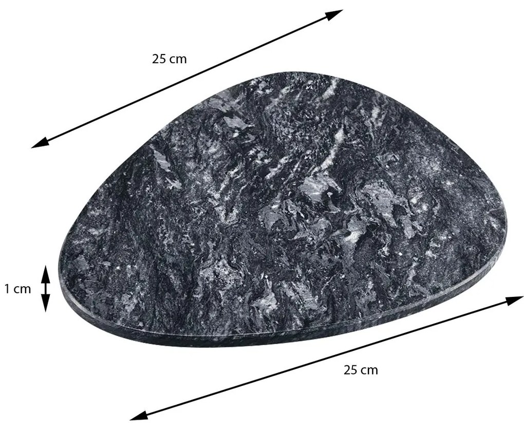 Mramorový servírovací podnos Marble, 25x25 cm