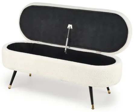 Lavica s úložným priestorom AVEIRO 46x120 cm biela