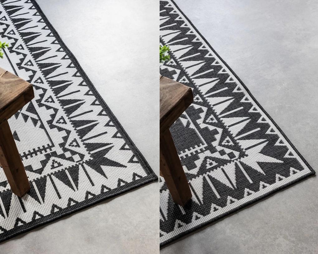 ELLE Decoration koberce Kusový koberec Gemini 106019 Black z kolekcie Elle – na von aj na doma - 160x230 cm