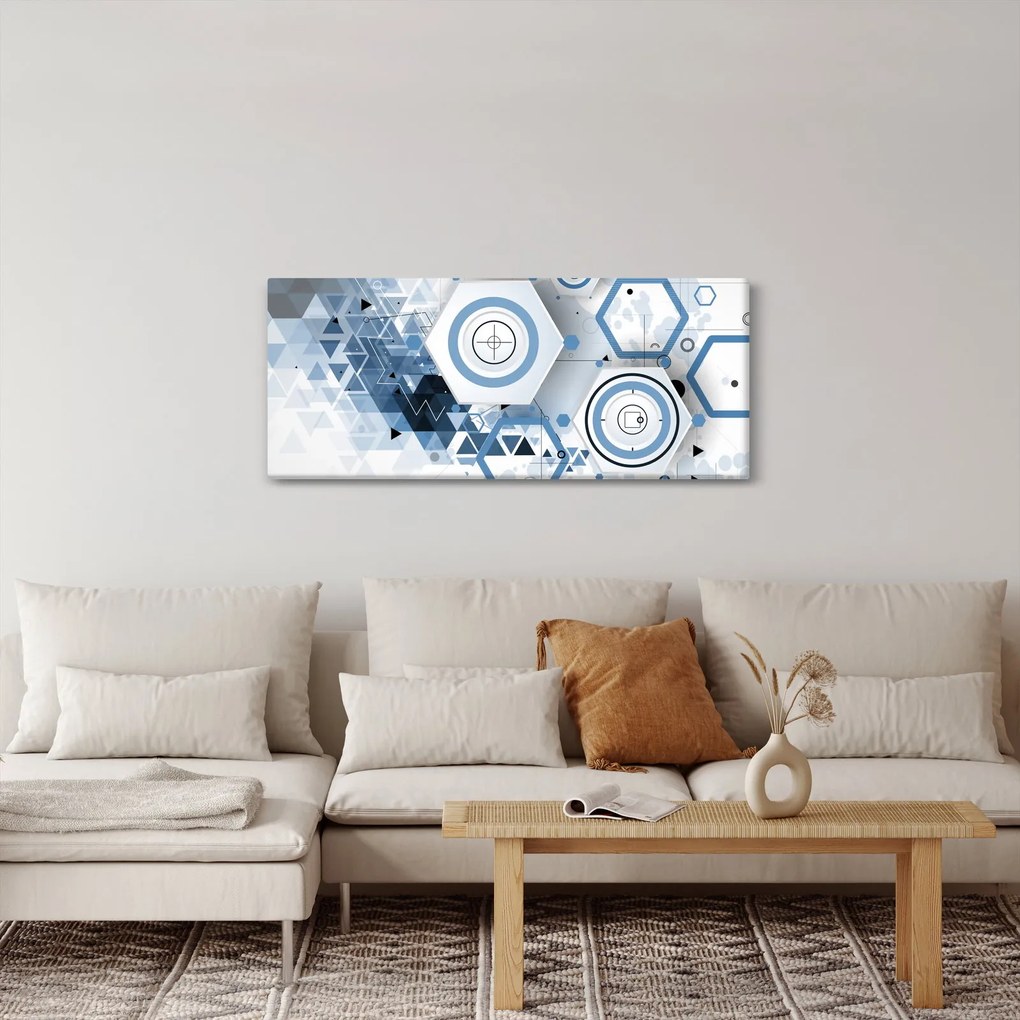 Obraz - Geometrická abstrakcia (120x50 cm)