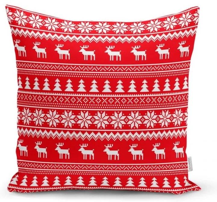 Súprava 4 vianočných obliečok na vankúš a behúň na stôl Minimalist Cushion Covers Christmas