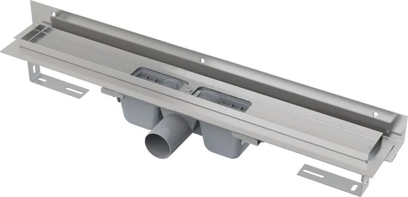 ALCAPLAST Flexible Podlahový žľab 950 mm pre perforovaný rošt k stene APZ4-950