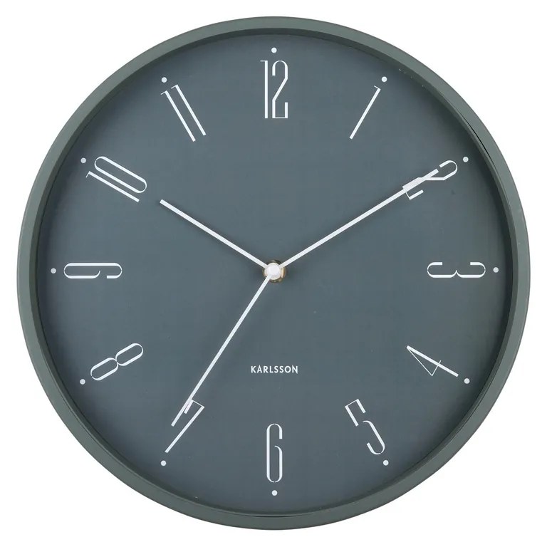 Karlsson 5988GR dizajnové nástenné hodiny sivá, pr. 30 cm
