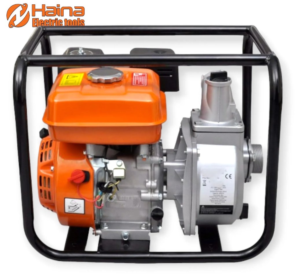 Benzínové motorové čerpadlo, 7,5 HP, 1100 l/min, 192 cm³, 80 mm (3 col) pripojenie - Haina H-GPUMP-80X