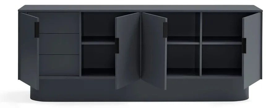 Antracitová komoda 200x77,5 cm Totem – Teulat