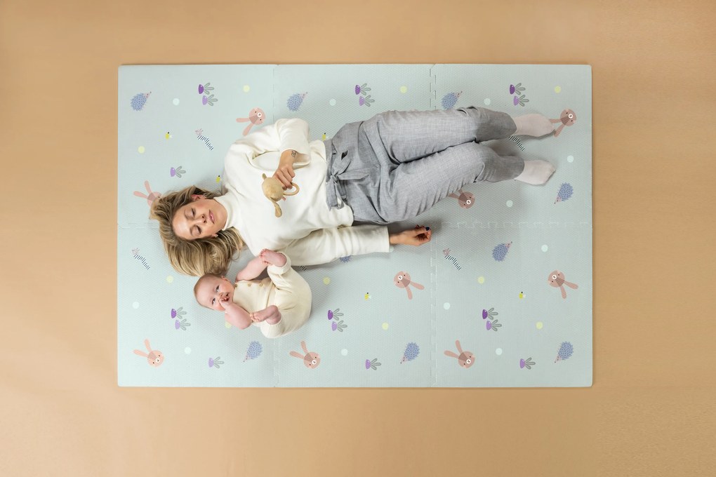 Hracia podložka puzzle penová XL Záhrada