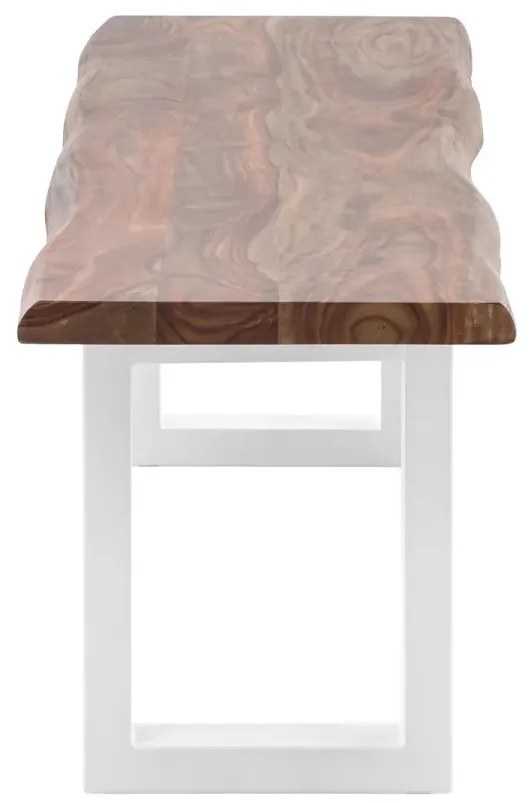 furniture-nabytek.cz - Masivní lavice Bullwer z palisandru, lakovaná, hnědá – 160×40 cm