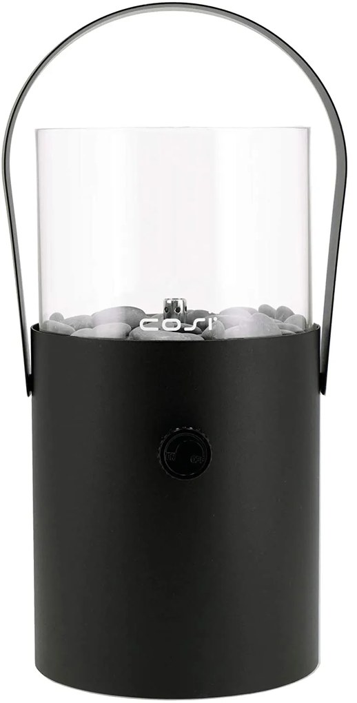 Plynový lampáš COSI Cosiscoop Original, kov čierny ~ Ø16 x výška 30 cm