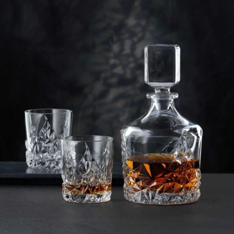 Nachtmann whisky set Sculpture 1+2