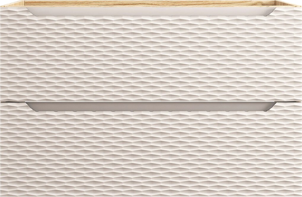 Comad Kúpeľňová skrinka pod umývadlo Ocean Beige 90 béžová/dub olejovaný