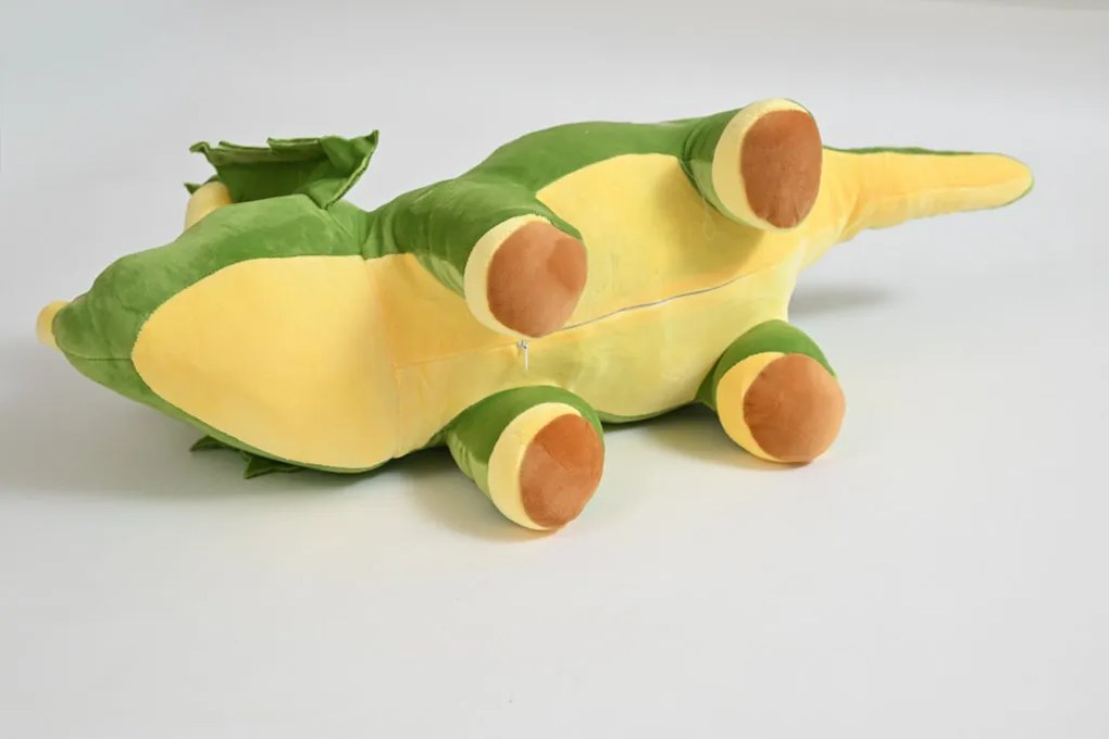 Plyšový DINOSAURUS s detskou dekou vo vnútri, zelený
