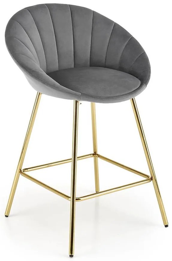 Barová Stolička H112 popol/zlatá