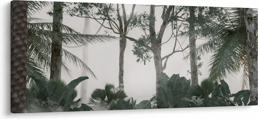 Obraz - Jungle v rannej hmle (120x50 cm)