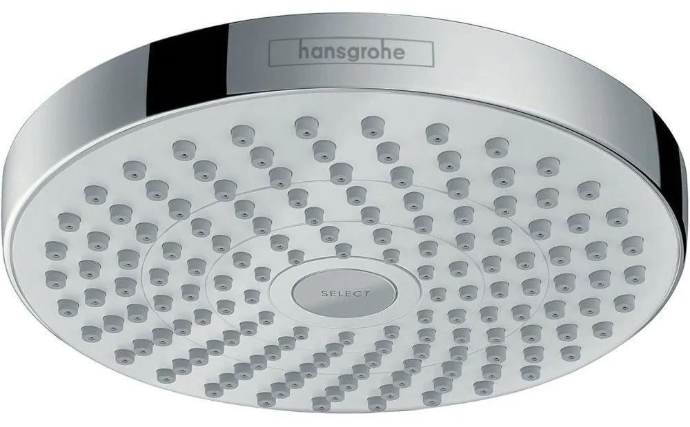 HANSGROHE Croma Select S horná sprcha 2jet, priemer 187 mm, biela/chróm, 26522400