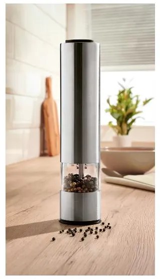 Silvercrest® Elektrický mlynček na soľ a korenie Sspm 6 B1/Ssspm 6 B1 + Napeňovač mlieka EDS SMA 500 H1 (800011596)