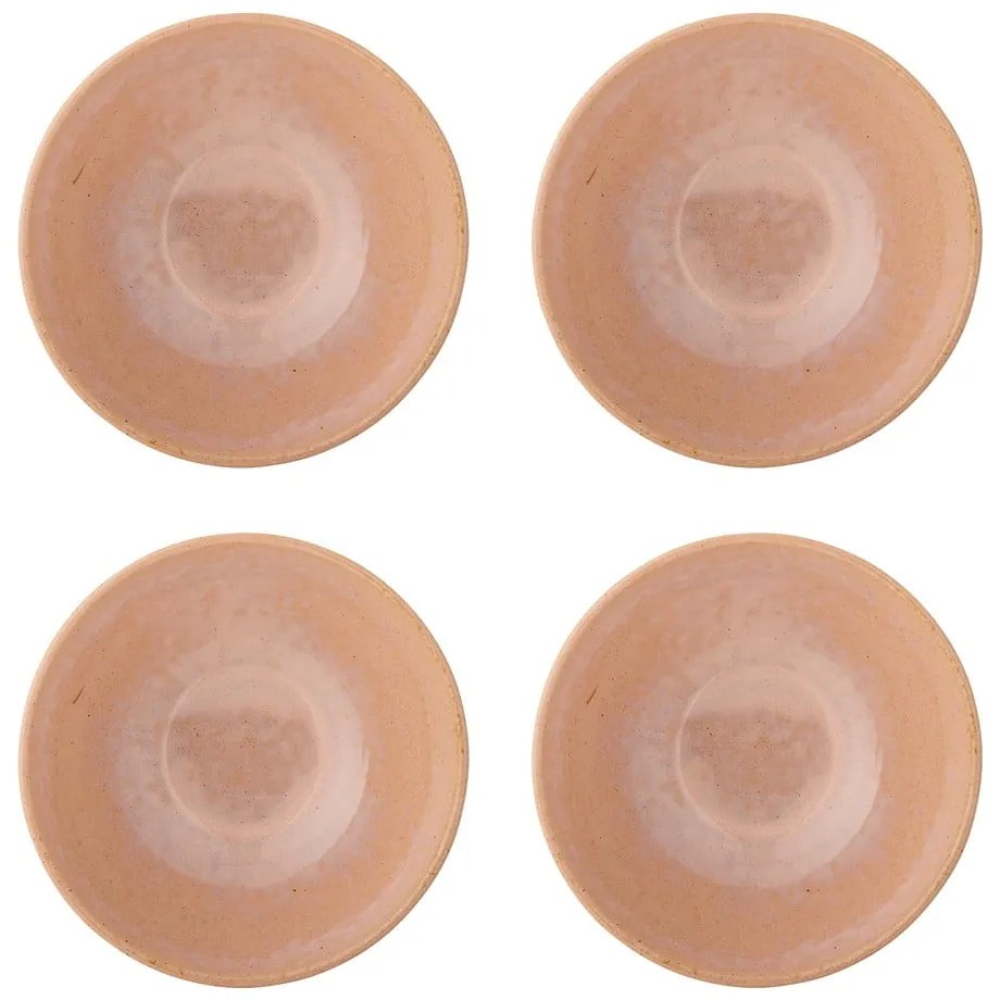 Misky v súprave 4 ks z kameniny v lososovej farbe 890 ml Darlene – Bloomingville