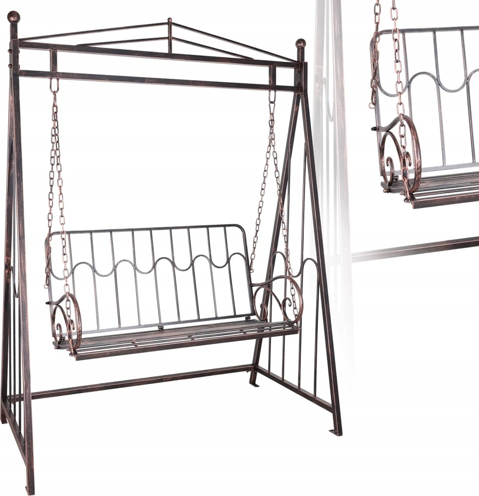 Zahradní houpačka TRES antická bronz