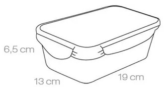 TESCOMA dóza FRESHBOX 1.0 l, obdĺžniková , 1 l