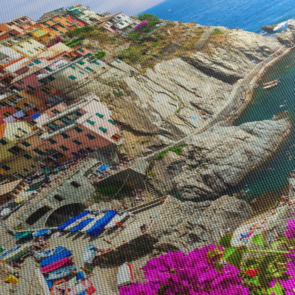 Obraz - Talianska dedinka Manarola (90x60 cm)